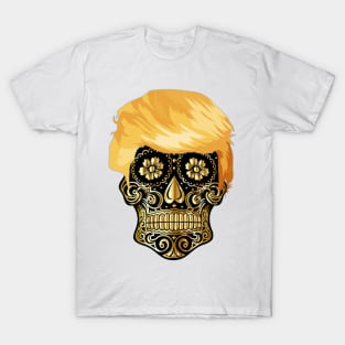 Trump Golden Sugar Skull T-Shirt